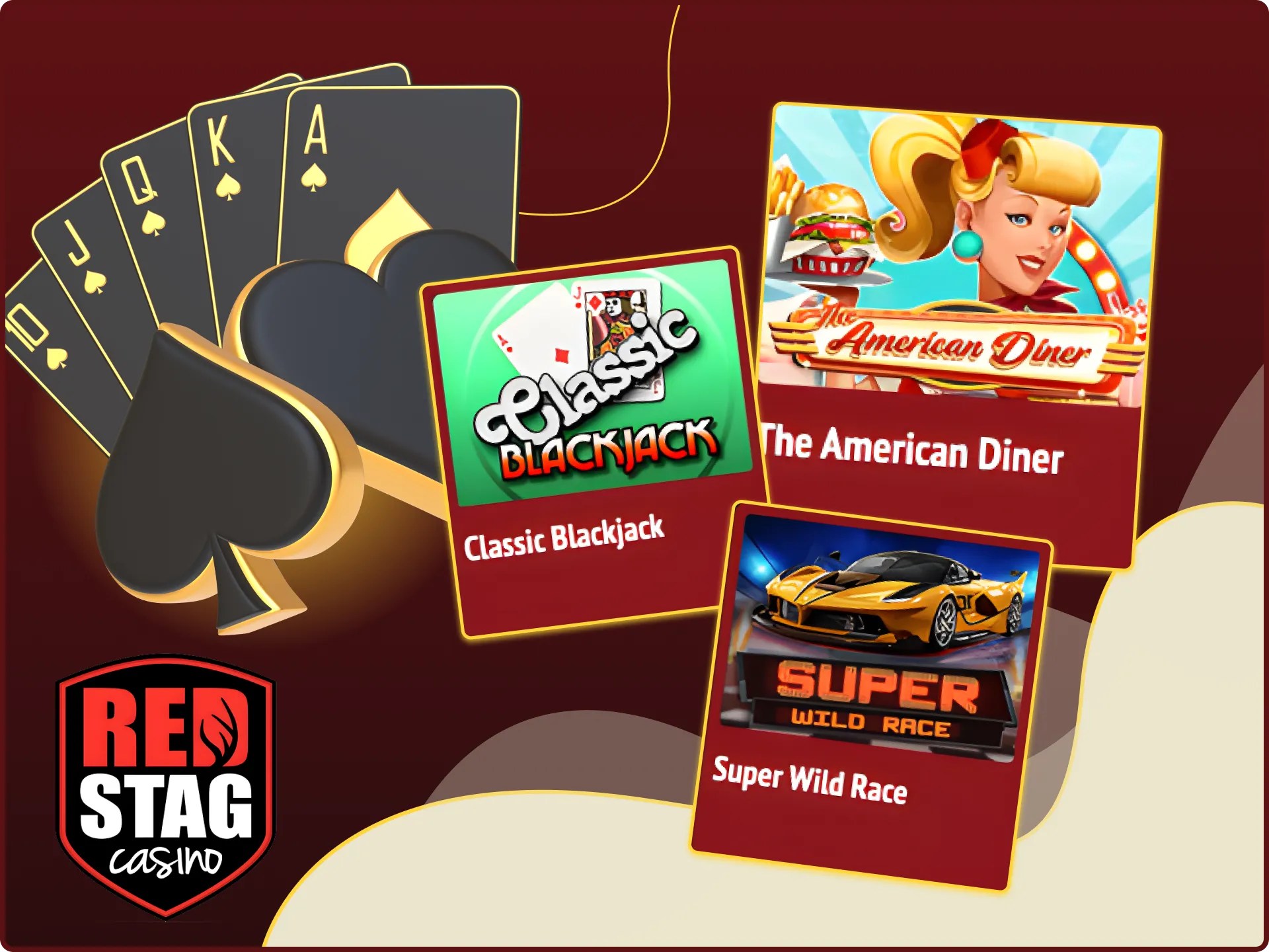 Play popular games at Red Stag online casino.