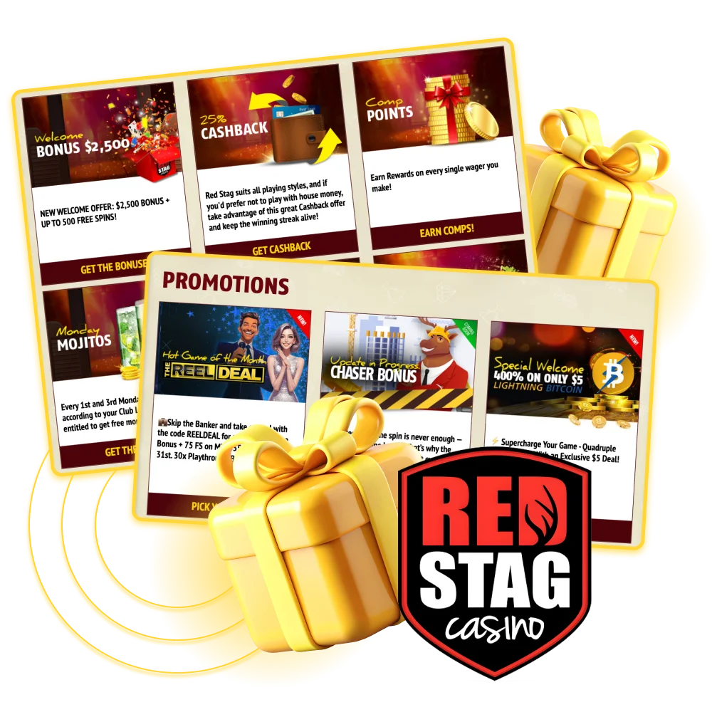 Don't forget to use bonuses at Red Stag online casino.