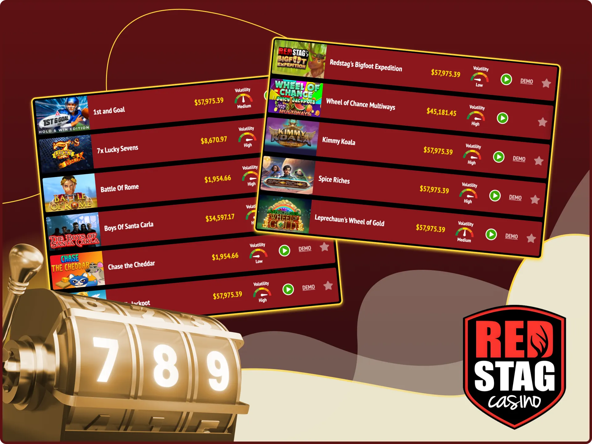 Red Stag Online Casino Offers the Most Popular Jackpot Games.