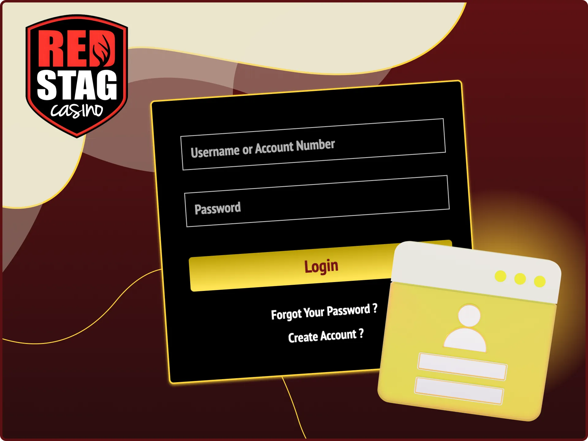 We have prepared step-by-step instructions for you on how to log in to the Red Stag online casino website.