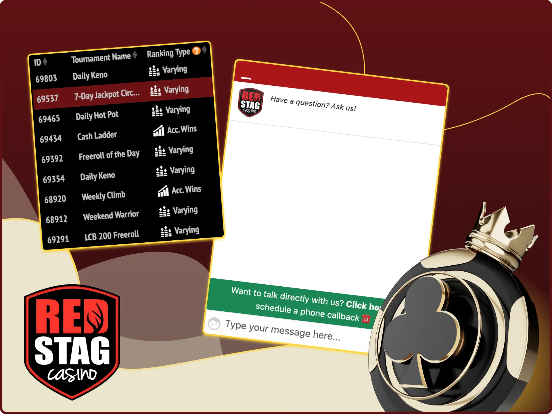 Red Stag online casino offers a wide selection of slots and 24/7 technical support.