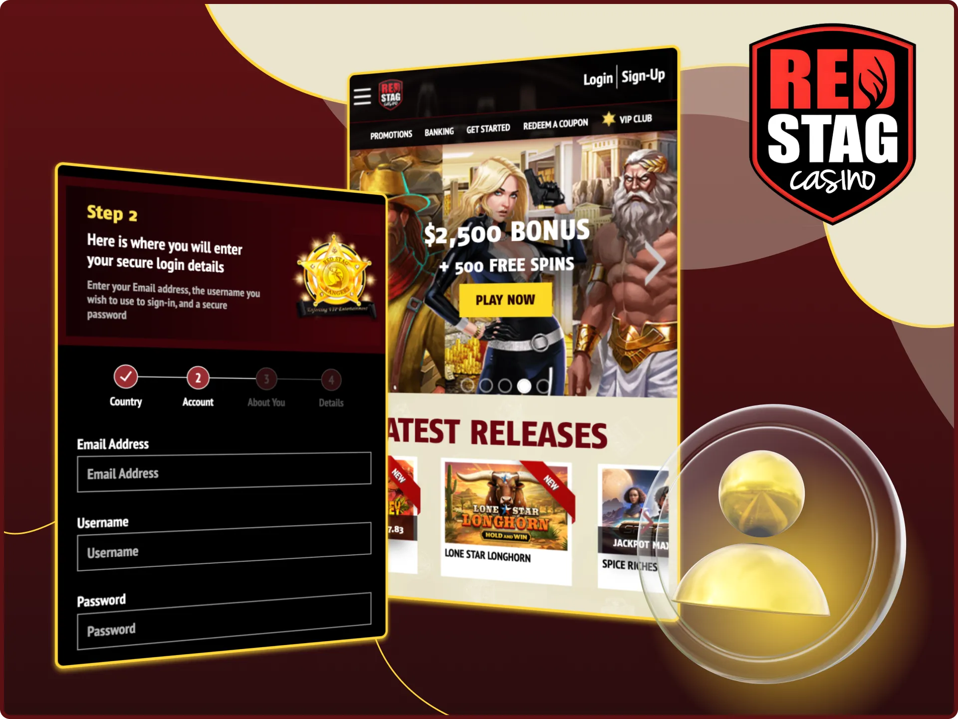 We have prepared a guide for you on how to register at the Red Stag online casino.