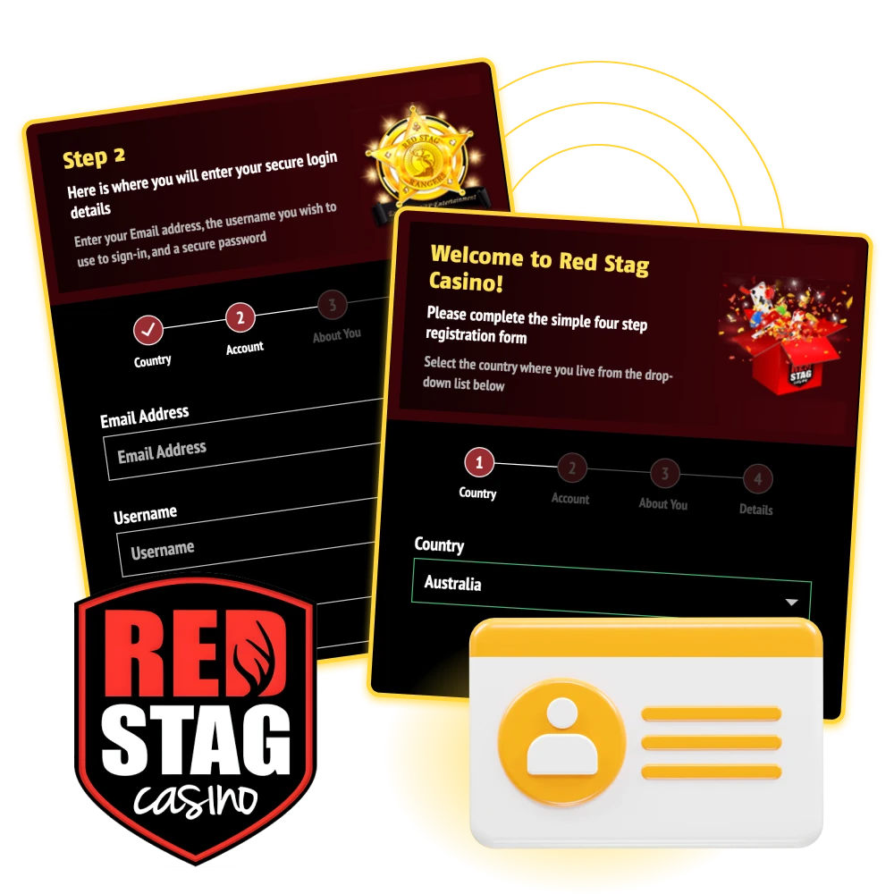 Register at Red Stag online casino and get access to all games and bonuses.