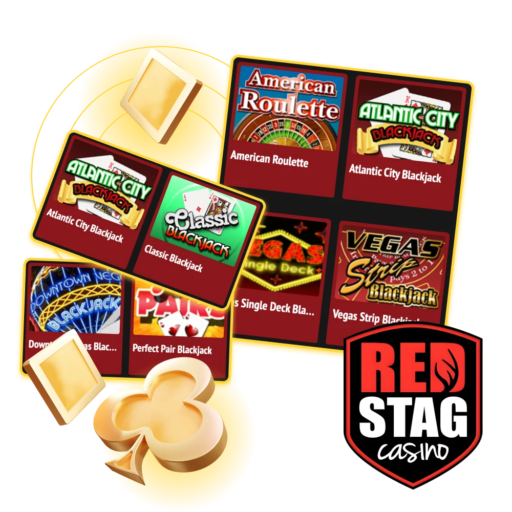 Play popular Table games at Red Stag online casino.