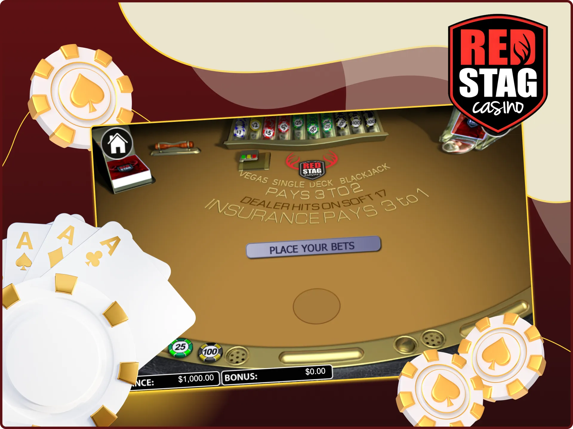 We have prepared for you tips on table games strategies to win at the Red Stag online casino.